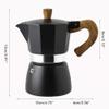 Espresso Maker, 150ML/300ML Portable Aluminum Espresso Maker Household Moka Cold Extract Pot for Making Cappuccino Latte (white) view 2