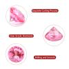 100 PCS Acrylic Diamond Gems, Pink Acrylic Diamonds 1 Inch Acrylic Gemstones Vase Filler Fake Gems Plastic Gems for Home Table Scatters Party, Event, Wedding, Arts & Crafts, Birthday Decorations view 3