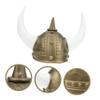 Homoyoyo Viking Horn Hat Pirate Accessories for ' Costume Hats Pirate Costume Hat with Horns Viking Warrior Hat Warrior Helmet Viking Helmet Viking Hat Rome Costume view 3