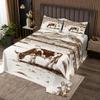 Erosebridal Cow Quilt Set for Kids Children Western Bedspread Set Twin Milk Cow Cowboy Farmhouse Country Hand Drawn Illustration Coverlet Set Rustic Mountain Desert Cactus Room Decor Bed Set view 1