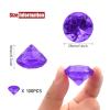 100 PCS Acrylic Diamond Gems, Purple Acrylic Diamonds 1 Inch Acrylic Gemstones Vase Filler Fake Gems Plastic Gems for Home Table Scatters Party, Event, Wedding, Arts & Crafts, Birthday Decorations view 2