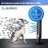 Lasko Oscillating High Velocity Tower Fan, Remote Control, Timer, 3 Powerful Speeds, 35" Silver and Black, U35115 & Oscillating Digital Ceramic Tower Heater, 23 Inches, 1500W, Silver view 3