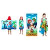 Franco Super Mario Bath and Beach Towel Bundle for Kids | Includes Super Soft Terry Hooded Towel Wrap (24" x 50") and Cotton Beach Towel (28" x 58") view 1