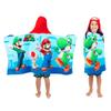 Franco Super Mario Bath and Beach Towel Bundle for Kids | Includes Super Soft Terry Hooded Towel Wrap (24" x 50") and Cotton Beach Towel (28" x 58") view 2