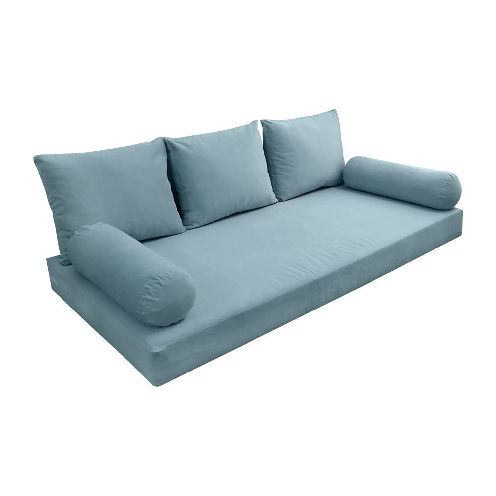 Cover ONLY Model V3 Twin Velvet Knife Edge Indoor Daybed Mattress Cushion AD355