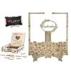 Heart Wedding Guest Book Alternative, Rustic Wooden Wedding Souvenirs Wedding Guest Book with Stand 100 Wooden Hearts for Baby Shower Wedding (Square) view 1