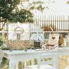 Heart Wedding Guest Book Alternative, Rustic Wooden Wedding Souvenirs Wedding Guest Book with Stand 100 Wooden Hearts for Baby Shower Wedding (Square) view 2