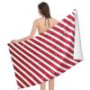 LMNSWDA Cute Christmas Candy Cane Glitter Beach Towels Oversized Soft High Absorbent Quick Dry Bath Towels Pool Towels Travel Beach Towels for Kids Adults view 3