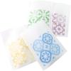 100PCS White Non-Woven Color Design Flat Heat Sealable Food Storage Pouch Packaging Bags 3" x 4.3" (White & Mixed) view 1