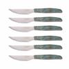 Arcos Table Knives - Steak Knives Set 6 pieces - Blade Nitrum Stainless Steel 4" / 110 mm - Serrated Edge - Compressed Wood Handle - Blue Color view 2