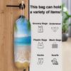 Palm Tropical Beach Plastic Bag Holder Grocery Bag Holder with Adjustment Drawstring Reusable Wall Mount Trash Bag Organizer Dispenser for Kitchen Home Travel,22 x 9 in view 3