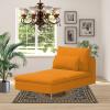 HomeLoft Basics Custom Made Soderhamn Chaise Lounge Velvet Replacement Covers, Fits IKEA Soderhamn Chaise Lounge Sofa, Only Cover, Orange view 3