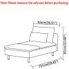HomeLoft Basics Custom Made Soderhamn Chaise Lounge Velvet Replacement Covers, Fits IKEA Soderhamn Chaise Lounge Sofa, Only Cover, Orange view 4