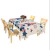 4th of July Tablecloth USA Flag Table Cloth for Rectangle Tables 60x102 inch Stripes Stars Gnome Patriotic Table Covers Waterproof Washable Table Cloth for Holiday Party, Memorial, Independence Day view 1
