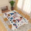 4th of July Tablecloth USA Flag Table Cloth for Rectangle Tables 60x102 inch Stripes Stars Gnome Patriotic Table Covers Waterproof Washable Table Cloth for Holiday Party, Memorial, Independence Day view 3