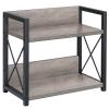 Giikin Countertop Shelf Organizer, 2 Tier Kitchen Spice Rack Organizer for Countertop, Wood Coffee Counter Shelf Organizer for Home (Grey, S) view 1