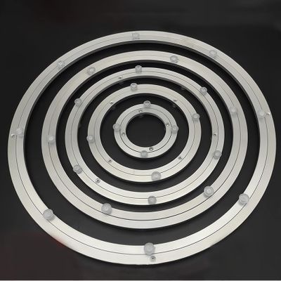 ESOYAWE Heavy Duty Silent Lazy Susan Turntable 1 Piece, 12~100 Cm Aluminium Alloy Table Turntable Base Bearing, Round Table Swivel Base for Kaleidoscopes Tabletop Serving Show