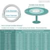 ESOYAWE Heavy Duty Silent Lazy Susan Turntable 1 Piece, 12~100 Cm Aluminium Alloy Table Turntable Base Bearing, Round Table Swivel Base for Kaleidoscopes Tabletop Serving Show view 2