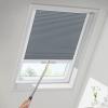 MiLin Skylight Shades & Blinds Blackout Cordless Cellular Blinds for Window Shades Suitable for Roof Inclined Plane Room Windows - Custom Cut to Size (100% Blackout Haze Grey) view 1