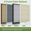MiLin Skylight Shades & Blinds Blackout Cordless Cellular Blinds for Window Shades Suitable for Roof Inclined Plane Room Windows - Custom Cut to Size (100% Blackout Haze Grey) view 2