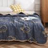 QQXX Summer Cool Thin Quilt,Breathable Lightweight Washable Cotton Cooling Blanket,Fashion Print Quilted Air Conditioner Quilt Bedspread for Single Double All Season Bedding(71x79inch, E), (1684072) view 1