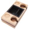 BestAlice Espresso Knock Box and Tamp Station, 5 In 1 Espresso Knock Box Espresso Tamper Coffee Distributor and Coffee Tamping Stand, Wood Splicing Coffee Filter Tamper Holder(Style B) view 1