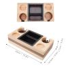 BestAlice Espresso Knock Box and Tamp Station, 5 In 1 Espresso Knock Box Espresso Tamper Coffee Distributor and Coffee Tamping Stand, Wood Splicing Coffee Filter Tamper Holder(Style B) view 4