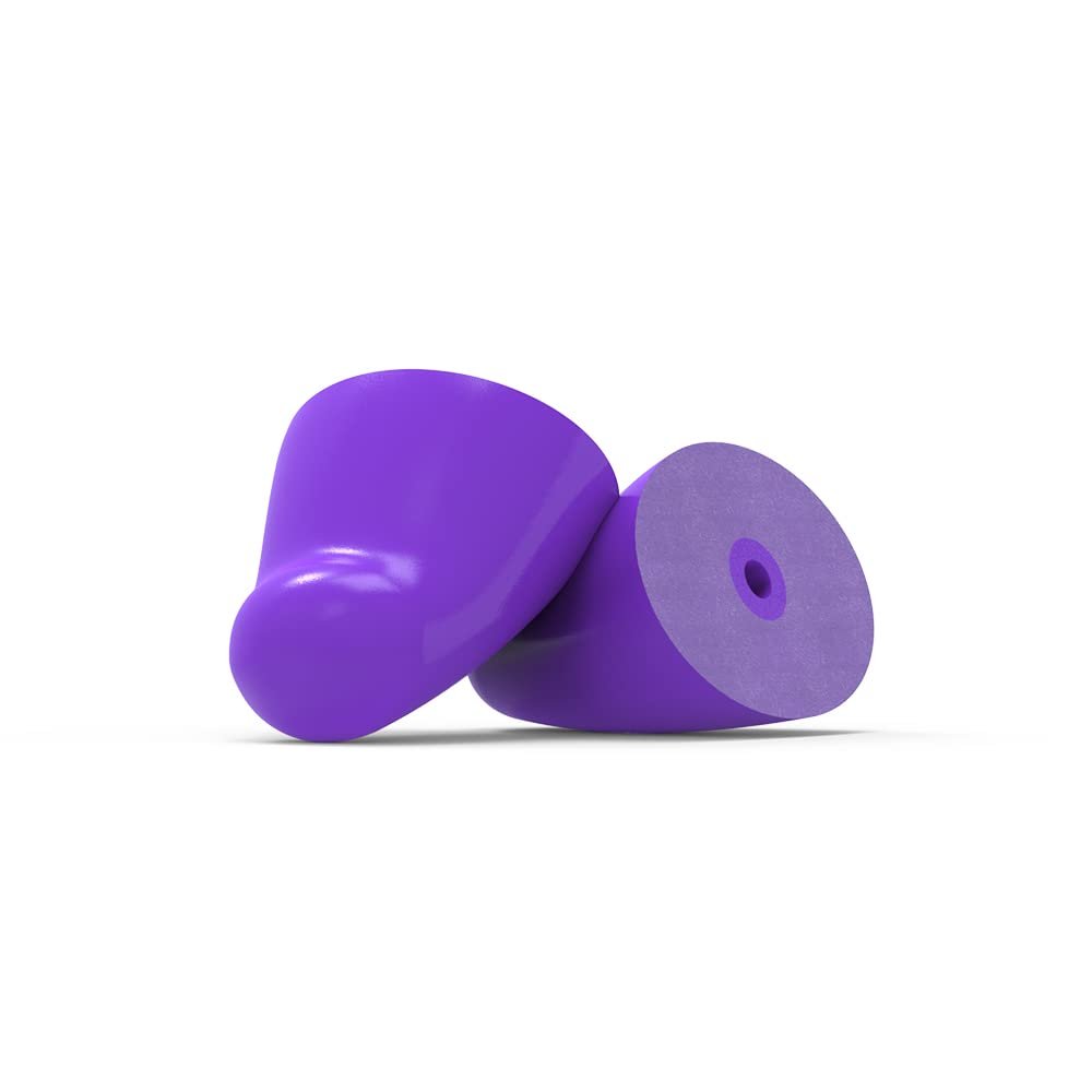 Flare Earshade Replacement Tips - Block Sound  Reusable Memory Foam Replacement Tips for Earshade and Earshade Pro - Violet