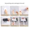 Hair Dryer Holder, Plastic Hair Tool Organizer Self Adhesive Bathroom Hair Dryer Rack Wall Mounted Hair Dryer Hanging Rack Organizer Home Decor, No Drilling view 2