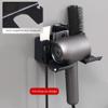 Hair Dryer Holder, Plastic Hair Tool Organizer Self Adhesive Bathroom Hair Dryer Rack Wall Mounted Hair Dryer Hanging Rack Organizer Home Decor, No Drilling view 3