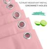 Eazzier Bath Baby Pink Plastic Shower Curtain Or Liner, 72x72 Inch Lightweight Light Pink Plastic Bathroom Shower Showroom Inner Curtain with Rustproof Metal Grommet Holes and Weighted Magnets view 3
