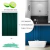 Eazzier Bath Dark Green Plastic Shower Curtain Or Liner, 72x72 Inch Lightweight Plastic Bathroom Shower Showroom Inner Curtain with Rustproof Metal Grommet Holes and Weighted Magnets view 4