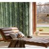 Linen Farmhouse Curtains for Living Room 84 Inch Length Floral Window Curtains Semi Blackout Drapes for Bedroom Country Room Darkening Curtains,1 Panel Green (Pinch Pleated Curtains, 63"W x 84"L) view 1