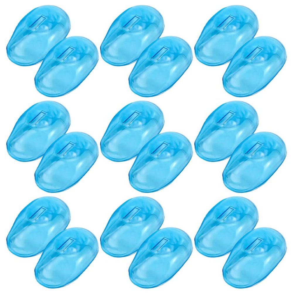 Mobestech 10pairs Hair Dye Earmuffs Silicone Ear Protectors for Hair Coloring Washing and Salon Use Ear for Noise Reduction
