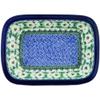 Polmedia Polish Pottery Rectangular Baker UNIKAT - Polish Daisies Pattern Handmade in Boleslawiec Poland by Ceramika Artystyczna + Certificate of Authenticity view 2