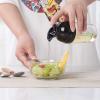 Salad Dressing Shaker for Mixing Ranch And Sauce, One Hand Leak Proof Spout Lid for Pouring And Measurement Marks With Good Grip Rubber, Italian Dressing Shaker Oil And Vinegar (Bl view 2