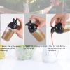 Salad Dressing Shaker for Mixing Ranch And Sauce, One Hand Leak Proof Spout Lid for Pouring And Measurement Marks With Good Grip Rubber, Italian Dressing Shaker Oil And Vinegar (Bl view 4