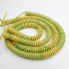 1Pc Yellow/green Spring Spiral Cable Yellow-Green Ground Wire Single Core 20/18/17/15/13/11/9/7AWG Shrinkable Cable Copper Wire Telescopic Wire ( Size : Stretch 5 Meters , Color : 18AWG 0.75mm2 ) view 4