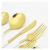 NEPIAN Black 6Pcs/Set Cutlery Set Dessert Forks Stainless Steel Set Cake Fork Salad Forks Tableware Set Kitchen Flatware Silverware Set leisurely (Color : Pink Silver) view 3