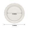 Balsa Circle 12 Clear 7 in Round Glittered Disposable Round Plastic Salad Dinner Plates Wedding Party Events Decorations Supplies view 2