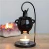 Essential Oil Burner Wax Melt Burner,Hanging Cauldron Oil Burner,Aromatherapy Aroma Burner Ceramic Oil Diffuser Candle Tealight Oil Warmer Yoga Spa Home Bedroom Decor Housewarming Gift (White) view 3