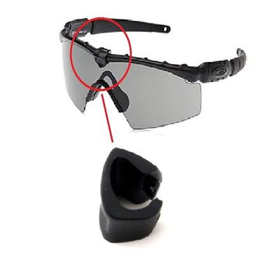 Galaxy Clip Rubber Kits Compatible For Oakley Si Ballistic M Frame 2.0/3.0 Industrial M Frame 2.0 Sunglasses Black Color