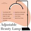 Atlas View Diamond Eyelash LED Floor Light, Estheticians, Tattoos, Pmu, Facialist Moon Lamp, Lighting for Beauty, Skincare, Lashes, Eyebrows, Filming and Content Creation with Phone Holder view 2