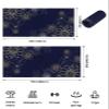 Beach Towel 35x71In Quick Dry Bath Towels, Sand Proof Microfiber Beach Blanket Idyllic Chic Lines Plant Blossoms Flower Oversized Absorbent Pool Blankets for Adult/Boys/Girls/Teens Navy Blue view 4