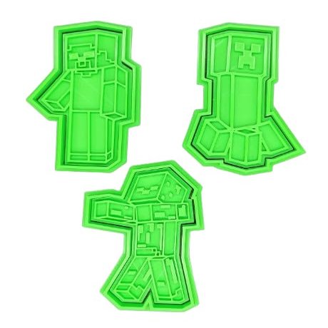 Creeper Block Square Video Game Cookie Cutter & Stamp