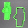 Creeper Block Square Video Game Cookie Cutter & Stamp view 2