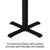Correll Cafe and Breakroom Table with Medium Oak Finish BXB30S-06-09-06 view 4