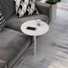 Counter Bistro Pub Tables, Metal End Table/Side Table/Nightstand/Round Small Table for Living Room, Patio, Sunroom, White (Size : Dia 70 x H 72cm) view 2