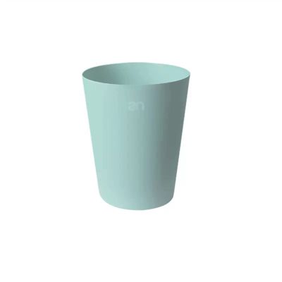 DYPASA Garbage Recycling Bin Household uncovered Plastic Trash can Large Diameter Solid Color Paper Basket for Office Kitchen Trash Can (Color : White, Size : CH)