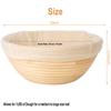 Banneton Bread Proofing Basket - Banneton Basket Set of 2 Pack 10 inch Round Sourdough Proofing Basket with Liner - Handmade Rattan Proofing Rising Bowl for Artisan Bread Making Baking Supplies view 2